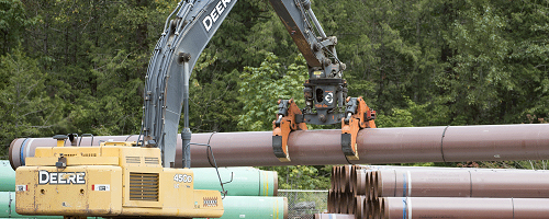 Construction on Trans Mountain pipeline