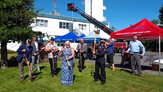 Nanaimo fire hall construction