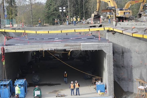 Vancouver subway construction