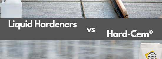 Liquid Hardeners vs Hard-Cem 1