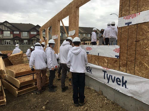 Parkland County students building duplex in immersive learning program