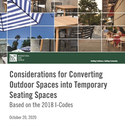 ICC - Converting Spaces into Temporary Seating Spaces