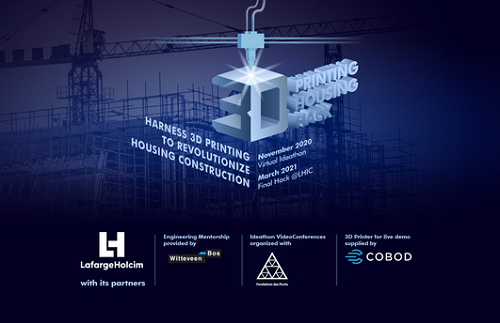 LafargeHolcim and Witteveen + Bos launch first construction 3D printing hackathon
