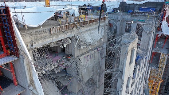 south korean collapsed constructionsite
