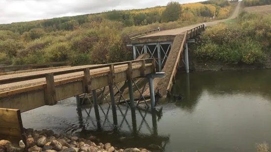 Sask bridge - collapse