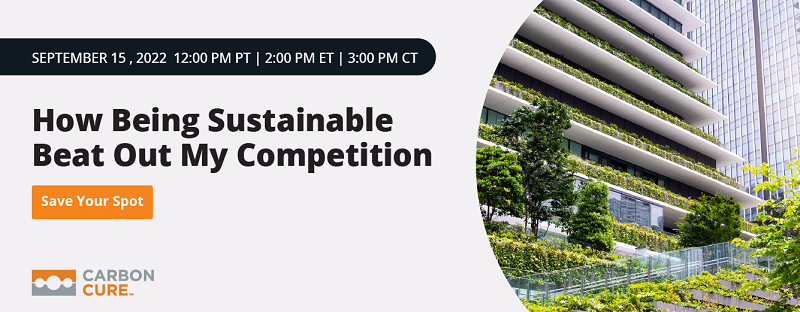 Sustainable Beat out Competition Webinar - Carboncure