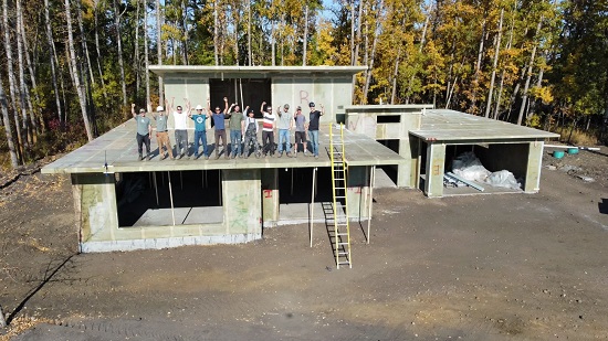 House in Alberta built plastic water bottles