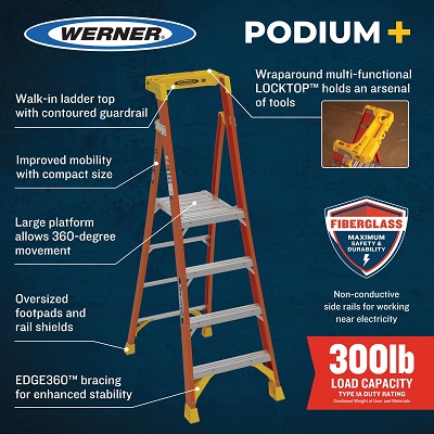 Podium+ ladder- Werner