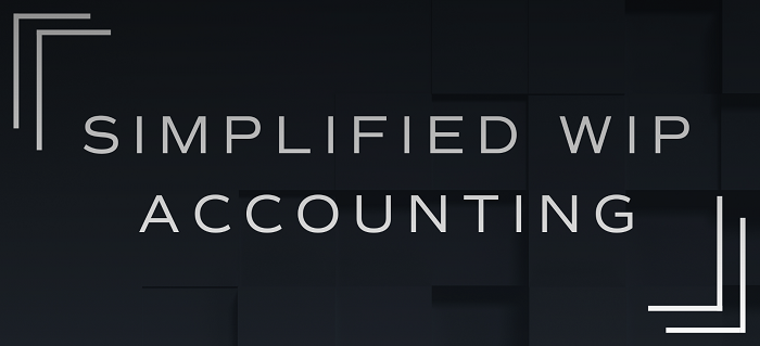 WIP Accounting - Premier Construction Software
