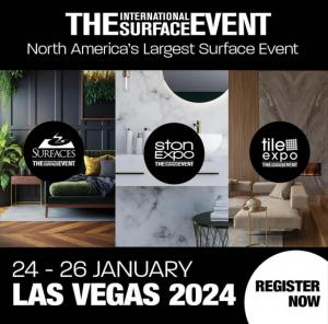 The International Surface Event (TISE): SURFACES | StonExpo | TileExpo is the largest North American Surface Event and has served nearly 30 years as an industry marketplace for floor covering, stone, and tile businesses to come together, seek products and