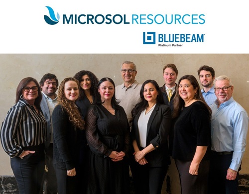 Microsol Resources Awarded Bluebeam New User Growth