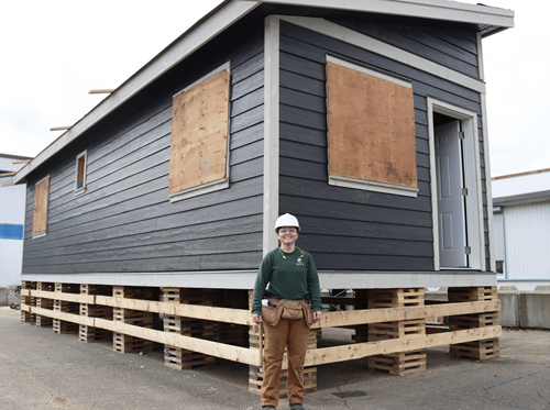 VIU carpentry students learn by building tiny home
