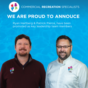 Two Key Leaders Elevated for Commercial Recreation Specialists, pictured left to right, Patrick Pierce and Ryan Hartberg