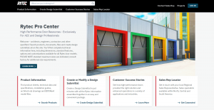 Homepage for the Rytec Pro Center.