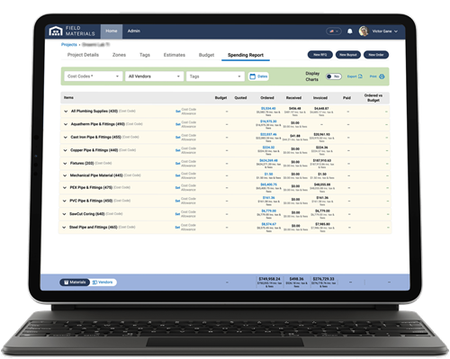 Field Materials funding