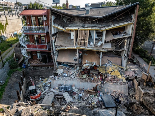 Montreal wall collapse