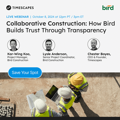 Collaborative Construction webinar - Timescapes