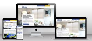 Website Mockup of Precision Blinds